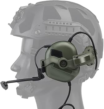 FAST HELMET ブラック マイク付き Amazon.com : MH Tactical Fast Helmet Combined,with Foldable Ear